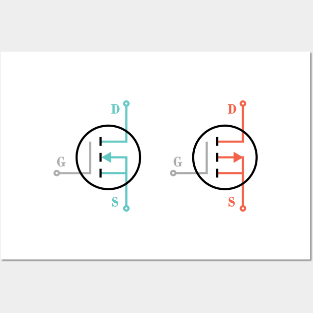 Mosfet Symbol Wall Art by ScienceCorner